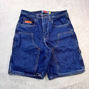 Empyre Double Knee Denim Carpenter Jorts Baggy Skate Y2K Size 30